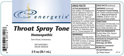 Throat Spray Tone Label (Throat Spray Tone Label)